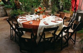 table setting at wedding