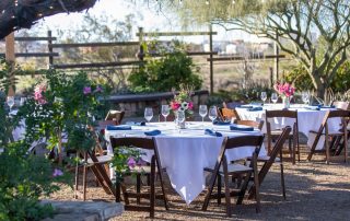 outside wedding at el encanto