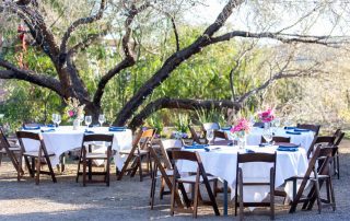 outside wedding at el encanto