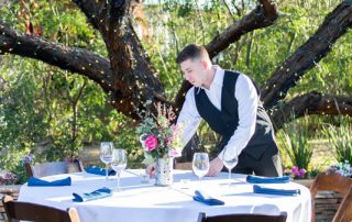 outside wedding at el encanto